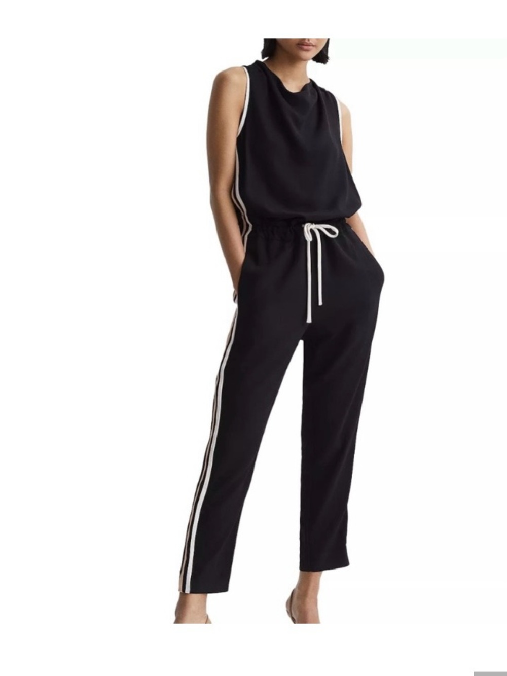 Reiss Tayla Side Stripe Jumpsuit